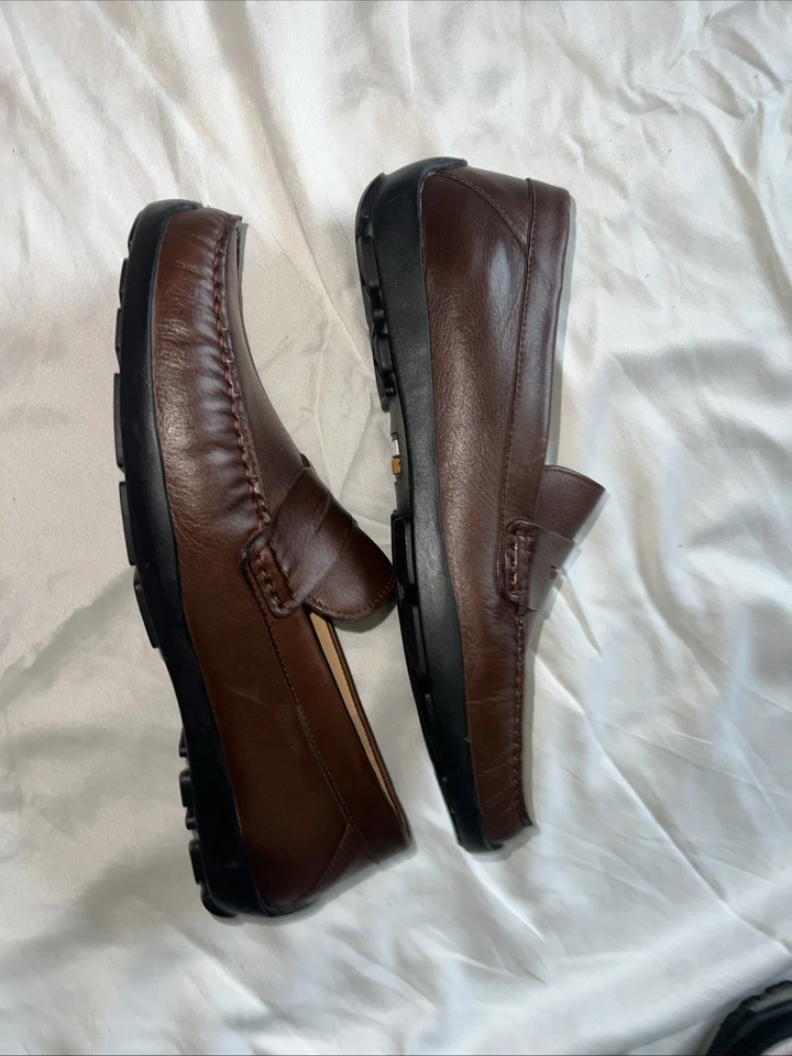 Samuel Hubbard Mens Free Spirit for Him Driver Loafer US 13 Leather - Image 3 of 4