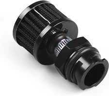 Dyno Racing Aluminum Billet Valve Cover Adapter Oil Cap Breather Black 