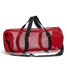 Mesh Dive Bag Scuba Gear Bag Foldable Mesh Duffle Beach Tote Bag with Zipper