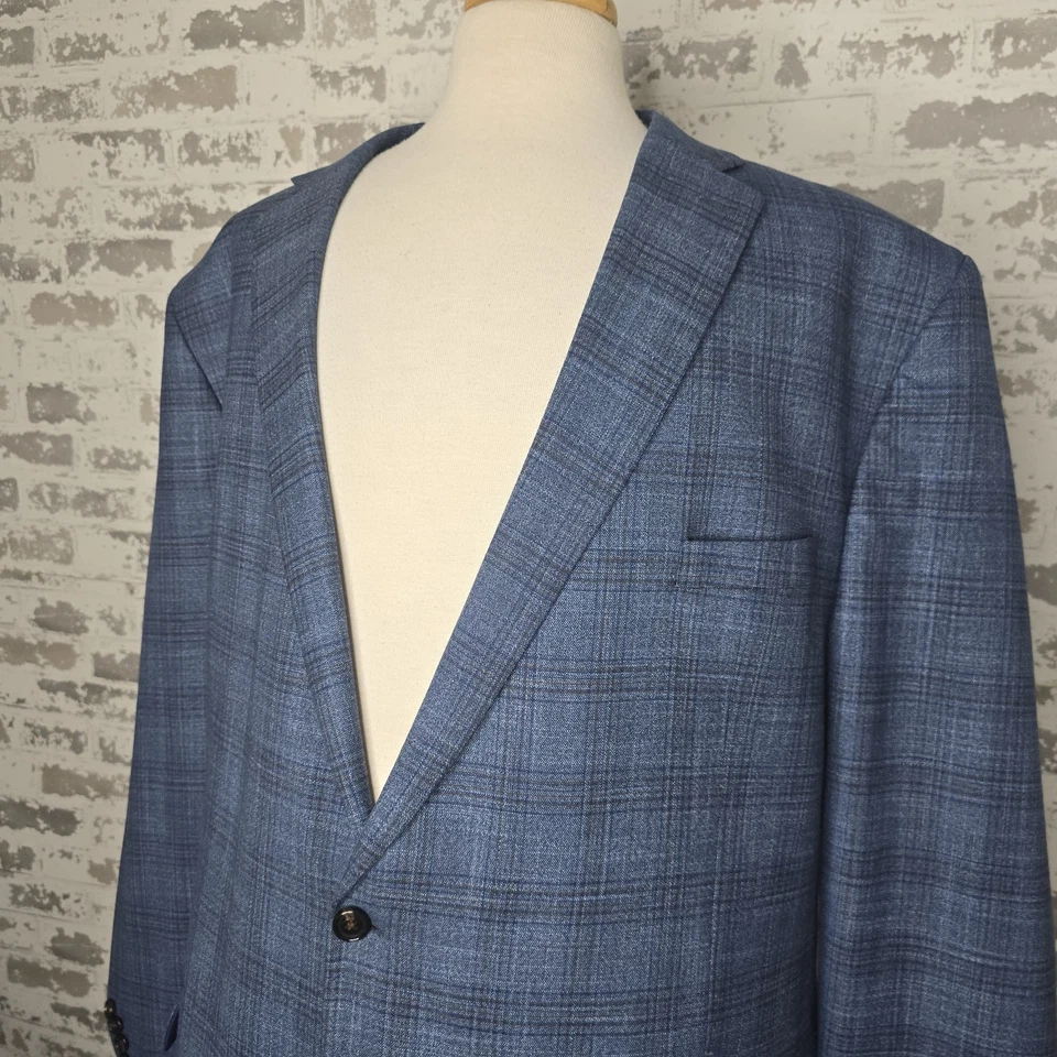 Abrigo deportivo Lauren Ralph Lauren para hombre 56XL azul ventana 2 botones ventilación central Foto 2 de 4