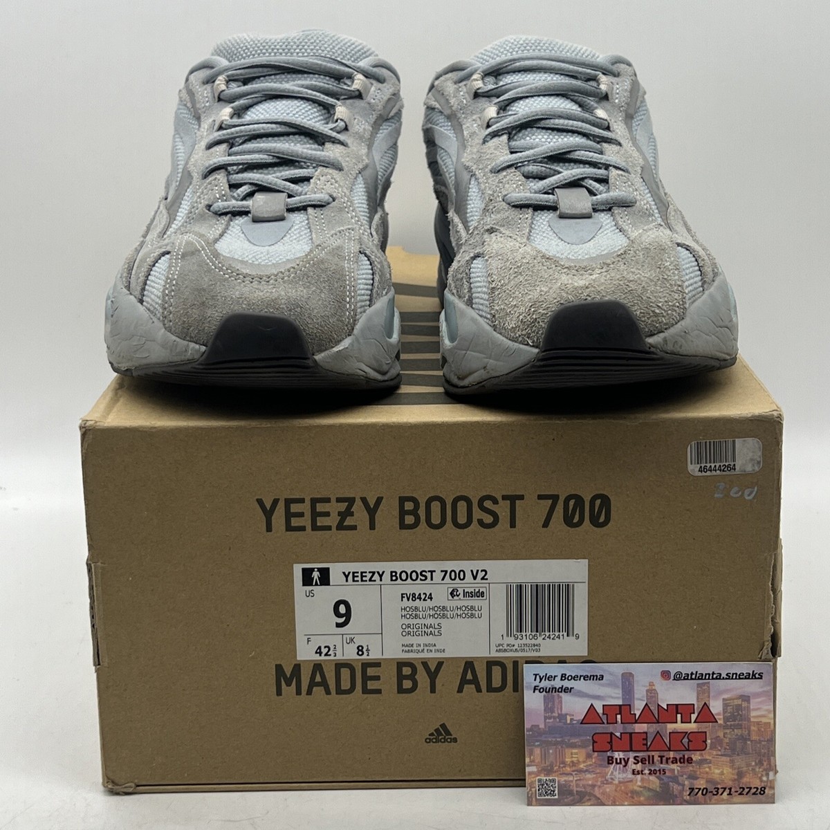 Size 9 - adidas Yeezy Boost 700 V2 Hospital Blue Suede
