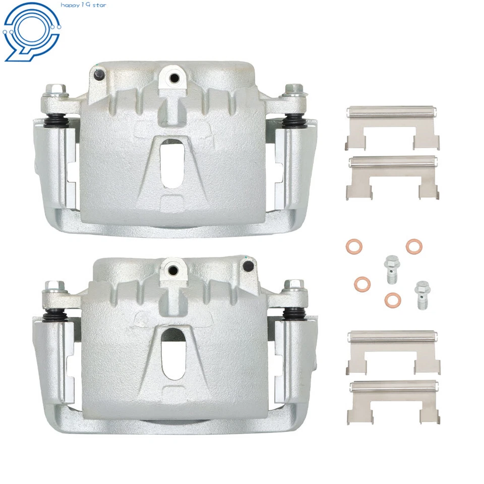 2x Front Brake Caliper w/Bracket for Chevrolet Silverado Express 3500 GMC Savana Foto 2 de 4