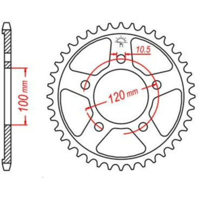 JT SPROCKETS Standard Stahlritzel hinten 702 - 525 SE CAPONORD SHIVER RSV TUONO