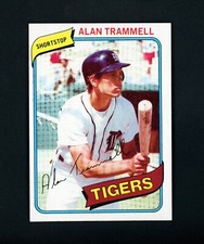 Alan Trammell 1980 Topps (HOF) Detroit Tigers #232 NM+