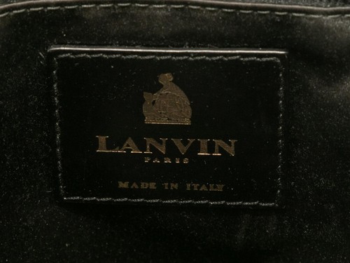 Beige & Black Lanvin Snakeskin Shoulder Bag - Picture 6 of 7