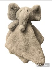SL Home Fashions Solid Gray Elephant Baby Security Blanket Lovey Faux Soft Fur
