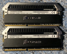 🆗CL9 DDR3-2133MHz 16GB =2x 8GB Corsair Dominator Platinum Memory =2400 C10 RAM