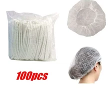 100 Pcs Disposable Mop Mob Hair Nets Salon/Spray Tan/kitchen