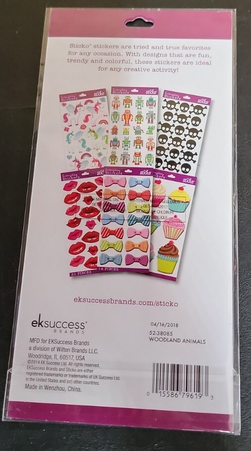 EK Success Sticko Halloween-Aufkleber – Fledermäuse & Spinnen, Säurefrei, 9,5 X 17,1 Cm