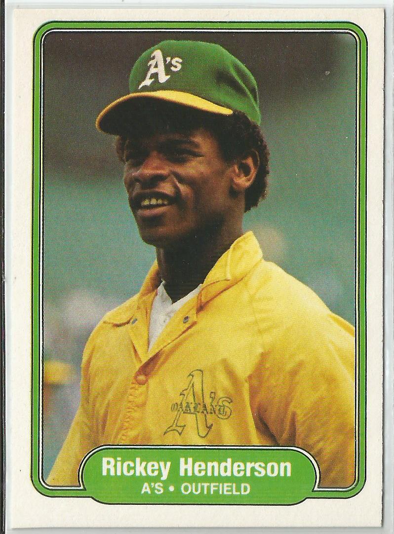 Rickey Henderson 1982 Fleer Oakland Athletics #92