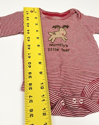 Bodysuit De Noël Pour Bébé Fille “Mommy's Little Deer” – Rose | Taille NB à 9m | Neuf Avec étiquettes