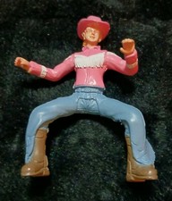 Miniature Cowboy Plastic Toy Figures 2.5  Wild West Western Rodeo