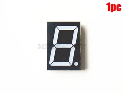1Pcs Led Display 1.8 Inch Common Cathode 7 Segment 1 Digit Red New Ic hz