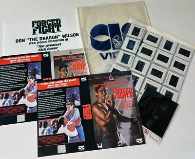 Forced to Fight ORIGINAL CIC VHS press kit Don The Dragon Wilson Roger Corman