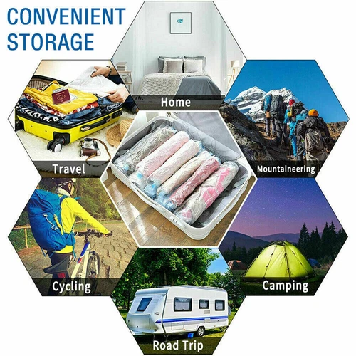 6-18X Vacuum Storage Sealer Bags Blankets Clothes Pillows Quilts Space Saver Bag - Picture 24 of 30