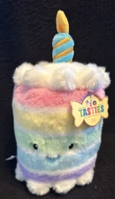 NWT ~ 11” F.A.O. Schwarz TASTIES Sweet Friends Birthday Cake Stuffed Plush