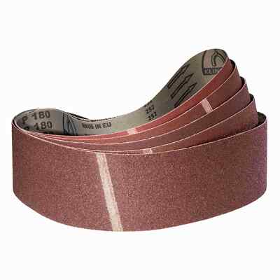 Klingspor Schleifband Set 100 x 860 mm Gewebe Schleifbänder Körnung Korn 40-180