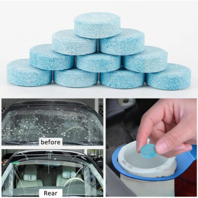 10pcs Car Windshield Cleaner Effervescent Tablets Glass Water Solid Cleaner