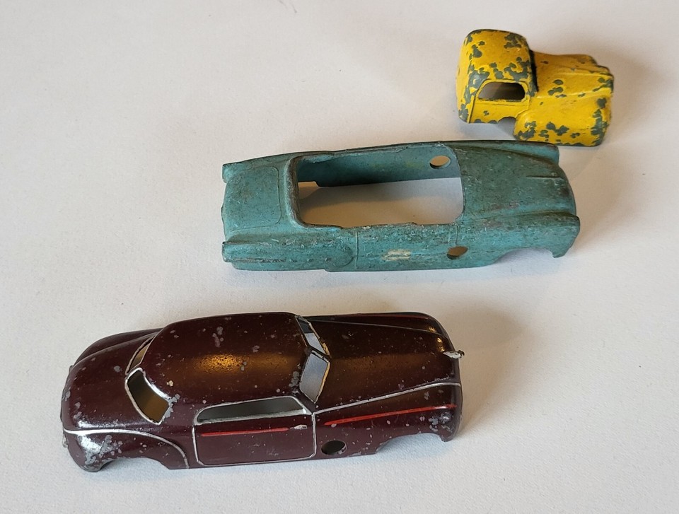 Lot x3 rare vintage Solido Demontable diecast clockwork 1/43 car/truck