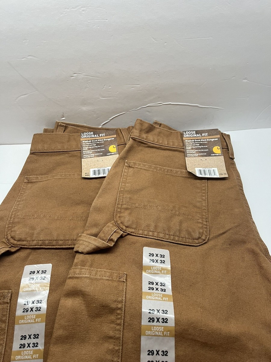 NWT MENS 46 X 32 CARHARTT B151 LOOSE ORIGINAL FIT LBR CANVAS WORK