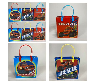 12Pcs Blaze The Monster Truck 8&Amp;Quot; Goodie Bag Party Supply Favor Filler Gift Bag | Ebay
