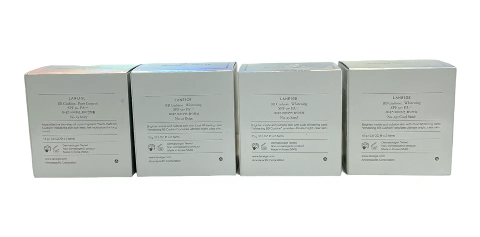 Laneige BB подушка SPF 50 + PA +++ (2 x 15 г / 0,5 унц) вы выбираете новый, как показано на фотографиях - Изображение 2 из 2