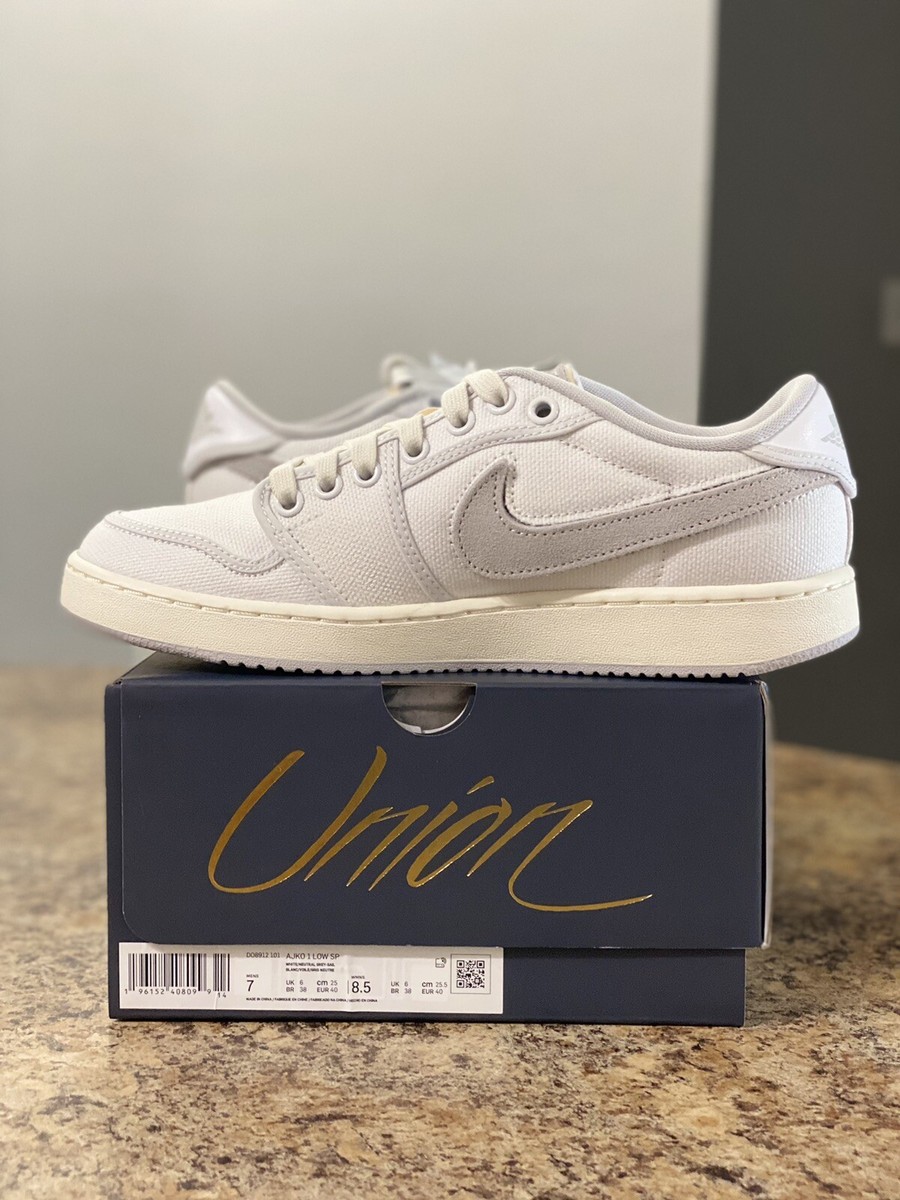 Nike Air Jordan 1 Retro AJKO Low SP Union White Canvas  display picture 1