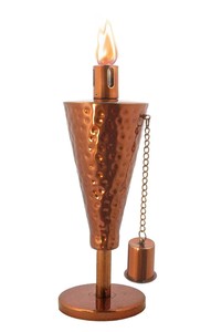 Anywhere Fireplace Hammered Copper Cone Torch 1 Piece Outdoor