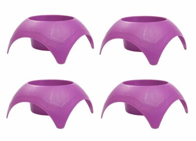 Turtleback Sand Coaster Drink Beach Cup Holders Purple, Pack of 4