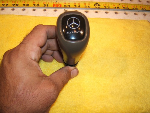 Mercedes R129 SL,W202,W163,W210,W208 SPORT Automatic BROWN shifter OEM 1 knob - Picture 5 of 19