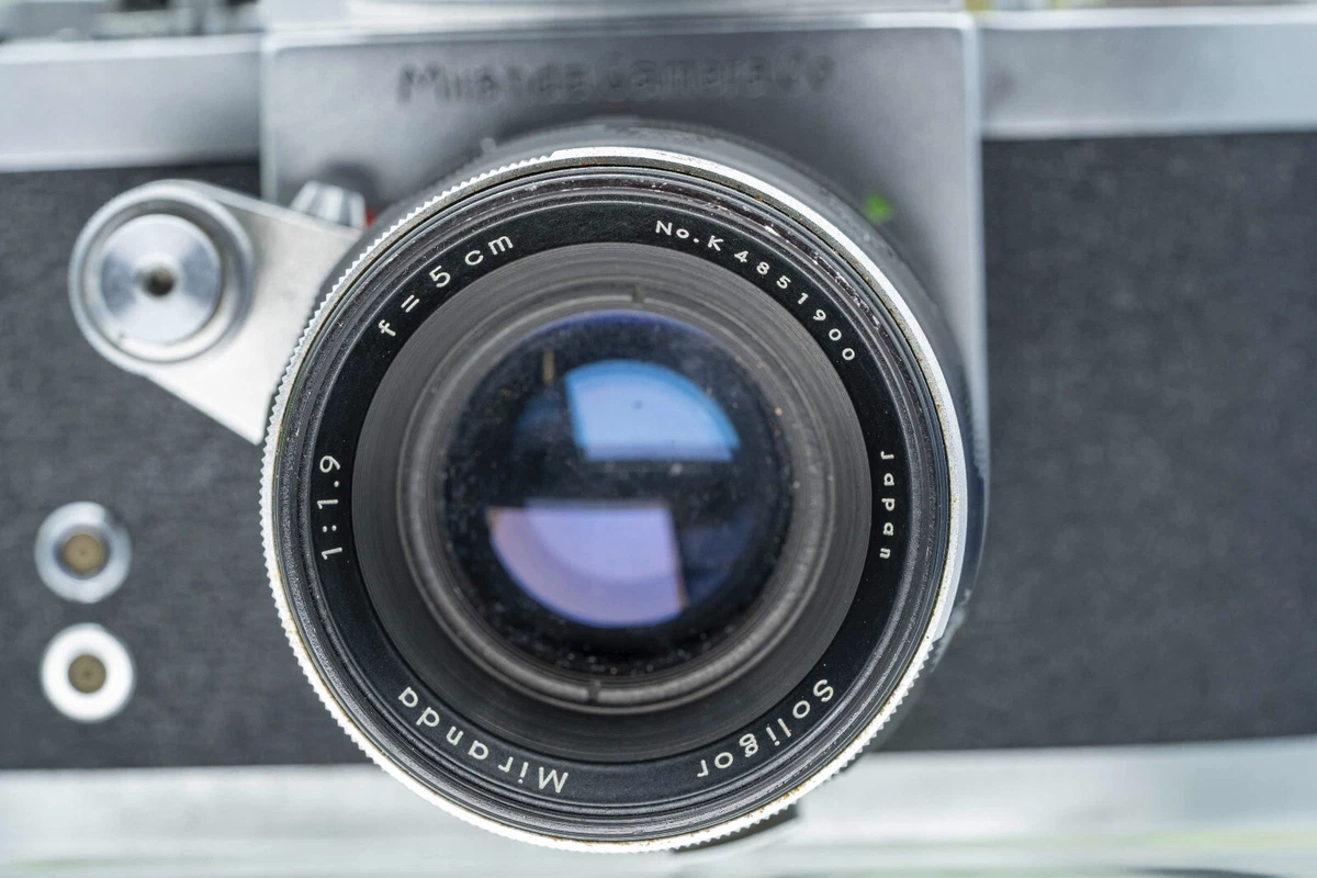 VINTAGE Miranda D 35mm Film SLR Camera - Soligor 50mm f1.9 Lens READ