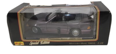 マイスト　メルセデスベンツ　500SL Maisto Mercedes-Benz 500SL 1989 1:18 NOS purple. | eBay