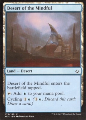 2X DESERT OF THE MINDFUL 173/199 HOUR OF DEVASTATION MTG MAGIC NM X2