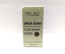 Melao GREEN BEANS Clay Mask Stick - Purifying Green Tea  Acne Remover 40g