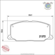 Kit Bremsbeläge Brembo Vorderachse für LEXUS ES TOYOTA CELICA CARINA CAMRY D