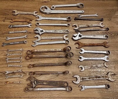 Vintage Tool Lot | 38pc | Thorsen Craftsman Gedore Diamalloy Oxwell Crescent