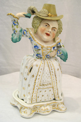 Antique 18th Lady Veilleuse Theieres Teapot