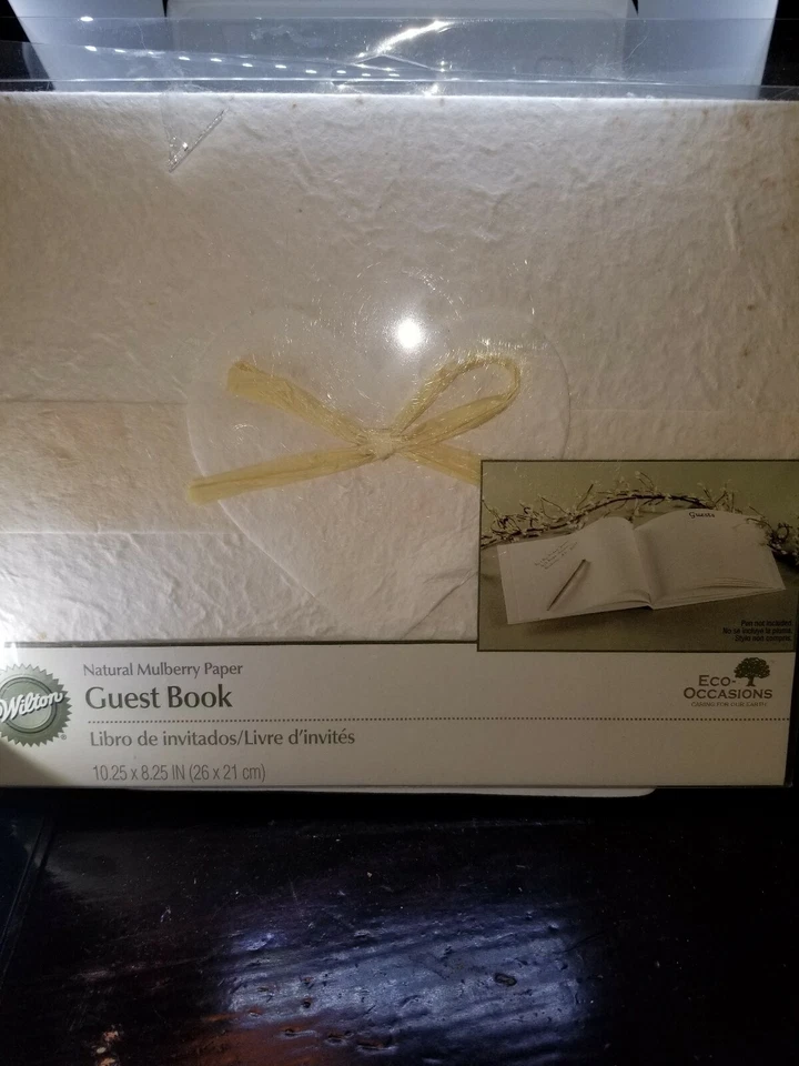 ¡Nuevo! Libro de visitas Wilton de papel morera natural 10,25"X8,25"  Foto 2 de 3
