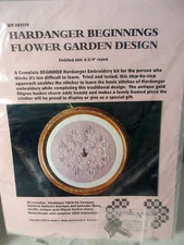 Nordic Needle HARDANGER BEGINNINGS FLOWER GARDEN DESIGN Kit   #K2119