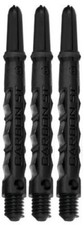 One Set Harrows Carbon ST Medium Dart Shafts - Ships w/ Tracking - Black
