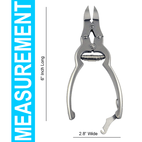 HEAVY DUTY INGROWN THICK TOE NAIL CLIPPERS CUTTERS PODIATRY PEDICURE TOOL - Picture 3 of 7