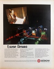 1969 Hitachi LTD. Tokyo Japan Vintage Print Ad, Laser Drama Photo Advertisement