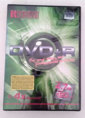 DVD+R 120min Rohling Ricoh DRV-4XVB 4.7GB mit DVD Slim Hülle OVP