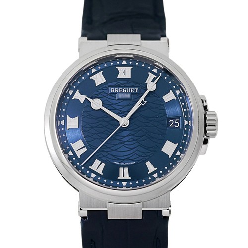Breguet Marine 5517BB / Y2 / 9ZU White Gold 40.0mm Blue Dial A...