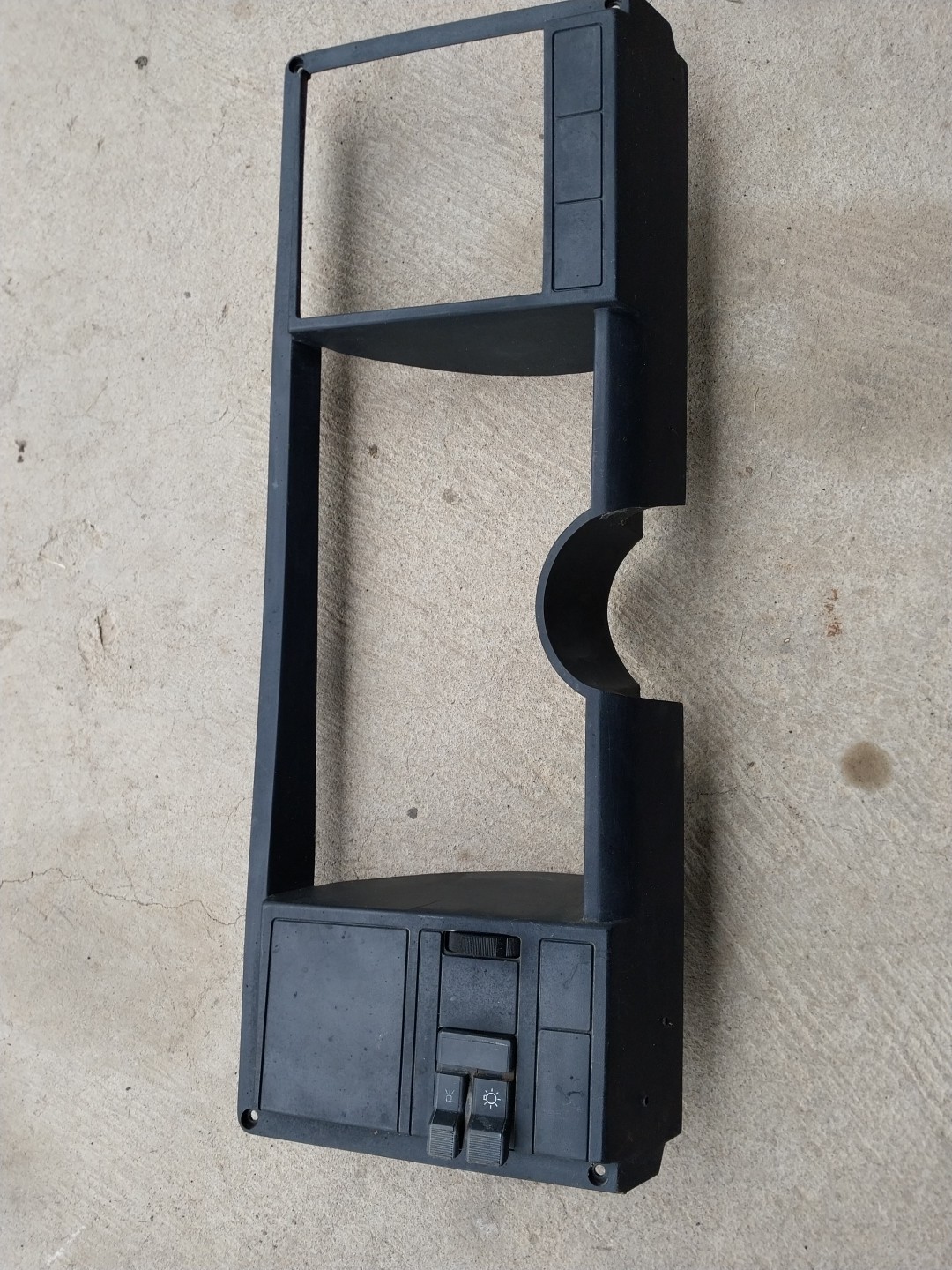 🔥88-94 C/K SUBURBAN BLAZER Cluster Gauge Dash Bezel FACE Panel BLACK  (Holes)