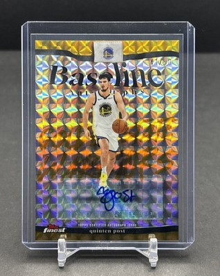 2025-26 TOPPS FINEST NBA #BA-QP Quinten Post Baseline Gold Geometric Auto /50