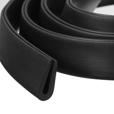 5/16"x 45/64"x 6.6ft Rubber U Channel Edge Trim Round Type Fit for 2.5-3mm Edge