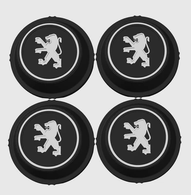 Caches moyeux de roue X4 pour PEUGEOT 205 ou 106 - Photo 1/4