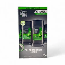 Dove Men + Care Antiperspirant Deodorant, Extra Fresh Scent 2.7 oz - 4 Count