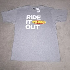 FMF So Cal Racing T-Shirt Mens XL Gray Y2K Ride It Out Moto
